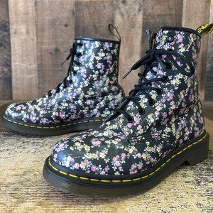 Dr. Martens 1460 Flower Combat Boots Womens 7